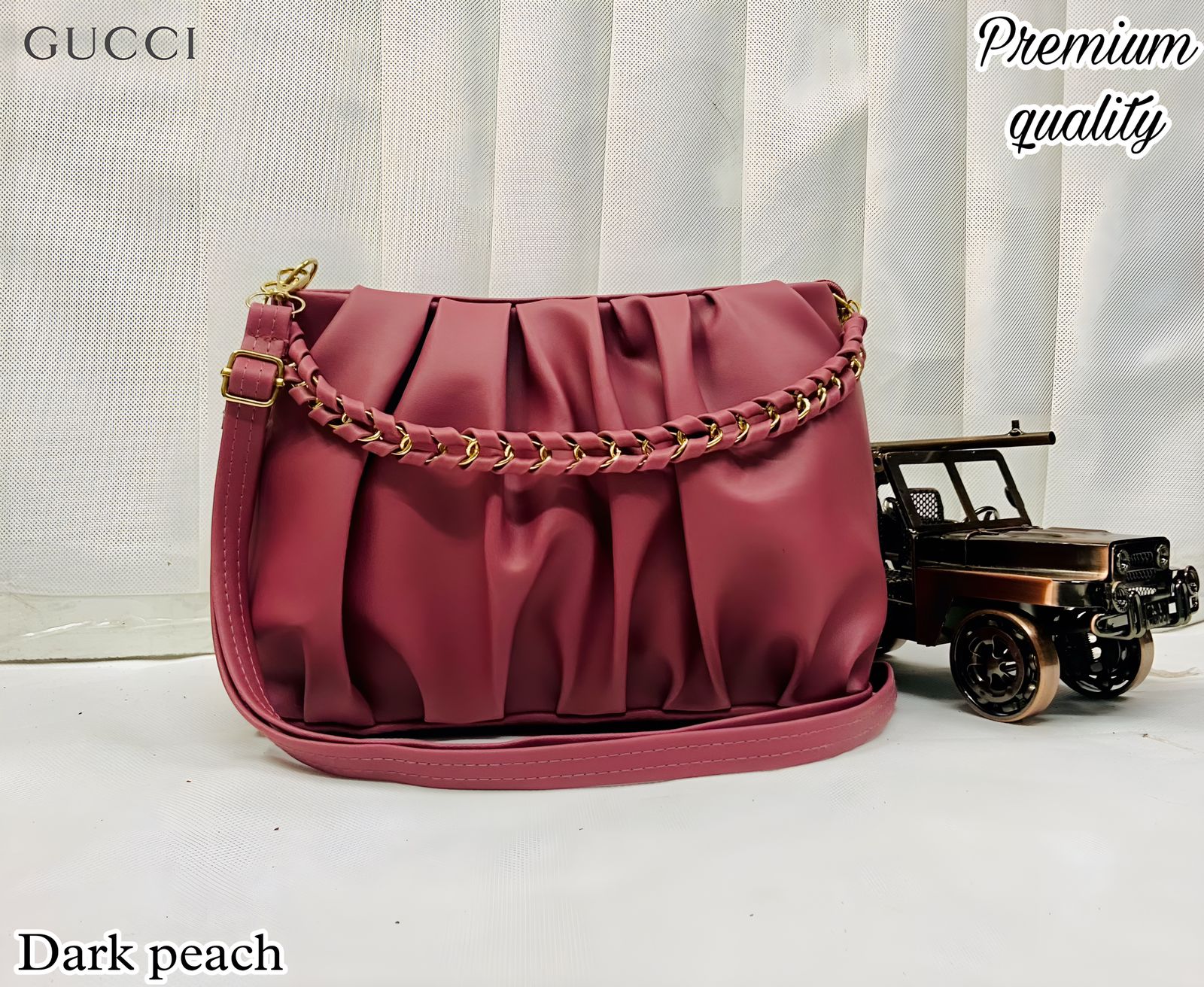 Chic and Effortlessly Trendy: Wrinkled Style Ladies Sling Bag